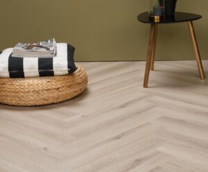 Visgraat Klik pvc Beige Oak
