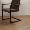 Visgraat Klik pvc Dark Brown Oak