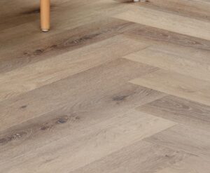 Visgraat Lijm PVC Grey Brown Oak